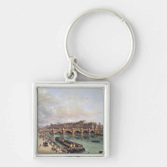 View of Pont Neuf, 1832 Key Ring (Front)