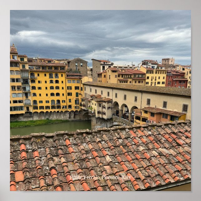 View of Ponte Vecchio, Florence Italy Poster (Front)