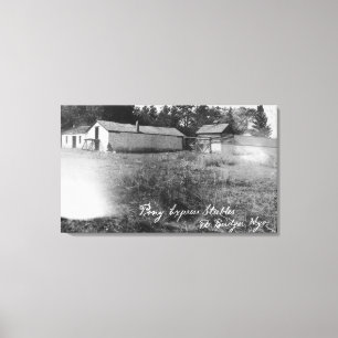 View of Pony Express Stables Canvas Print