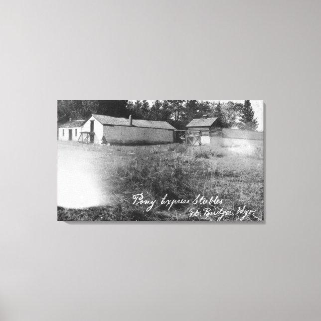 View of Pony Express Stables Canvas Print (Front)