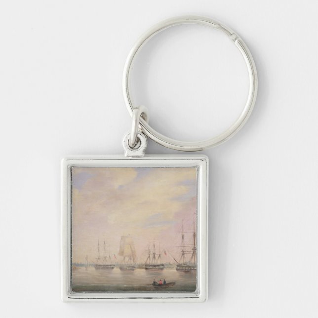 View of Port Adelaide, South Australia Key Ring (Front)