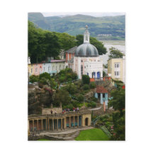 View of Portmeirion Estuary Gwynedd, North Wales