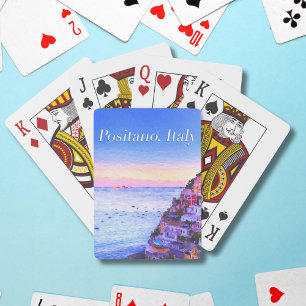 View Of Positano, Italy Playing Cards