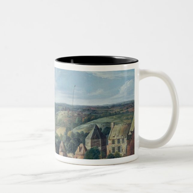 View of Potrel Manor, near Dragey in Normandy Two-Tone Coffee Mug (Right)