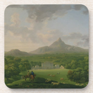 View of Powerscourt, County Wicklow, c.1760-2 (oil Coaster