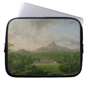 View of Powerscourt, County Wicklow, c.1760-2 (oil Laptop Sleeve