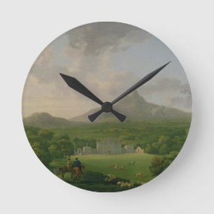 View of Powerscourt, County Wicklow, c.1760-2 (oil Round Clock