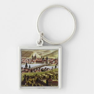 View of Prague Key Ring