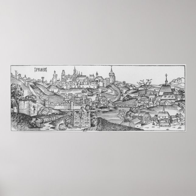 View of Prague Poster (Front)