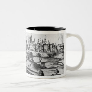 View of Prague showing the Imperial Palace and the Two-Tone Coffee Mug