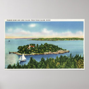 View of Pumkin Knob and Long Island Poster