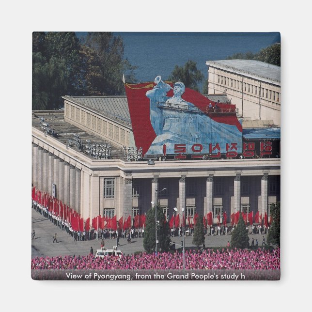 View of Pyongyang, from the Grand People's study h Magnet (Front)