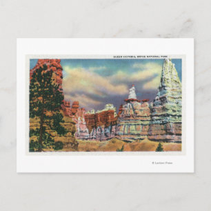 View of Queen Victoria Rock Formation Postcard