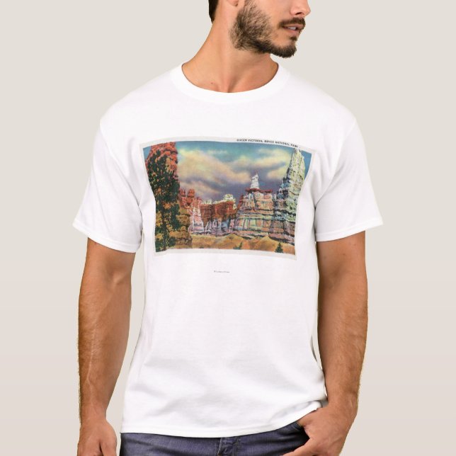 View of Queen Victoria Rock Formation T-Shirt (Front)