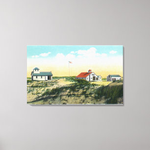 View of Race Point Coast Guard Station Canvas Print