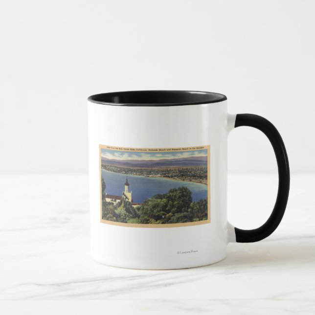 View of Redondo & Hermosa Beaches Mug (Right)