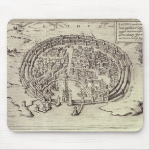 View of Rhodes, from 'Theatre of the Main Towns in Mouse Mat