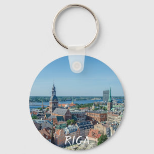 View of Riga city centre from above Key Ring