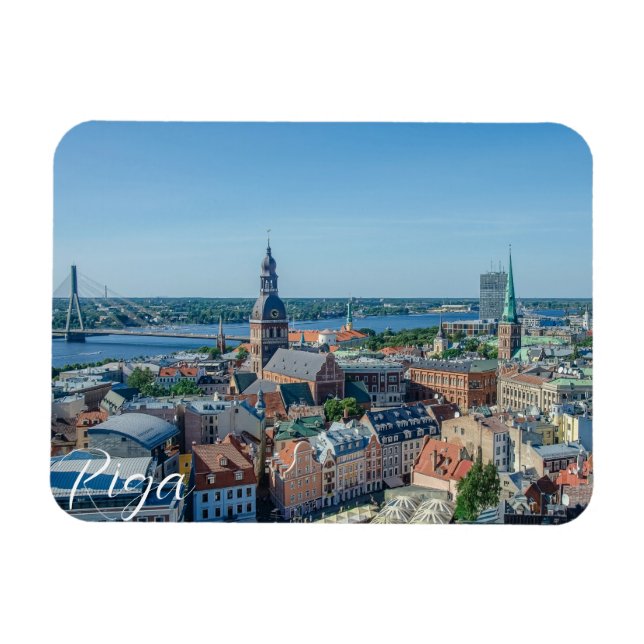 View of Riga city centre from above Magnet (Horizontal)