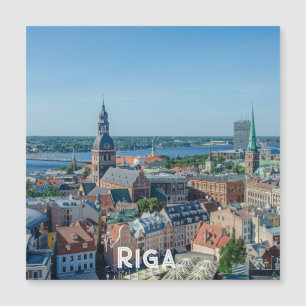 View of Riga city centre from above Magnet