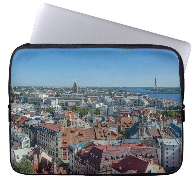 View of Riga old town from above Laptop Sleeve (Front)