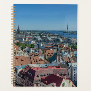 View of Riga old town from above Planner