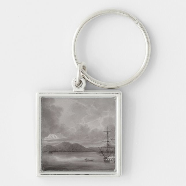 View of Rio de Manila (lithograph) Key Ring (Front)