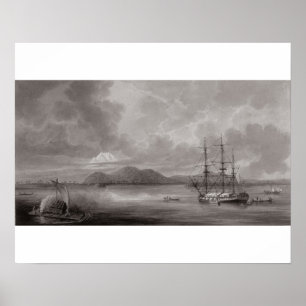 View of Rio de Manila (lithograph) Poster