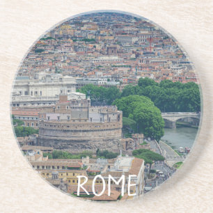 View of Rome historic city center from above Coaster