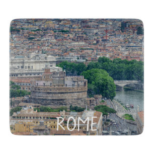 View of Rome historic city center from above Cutting Board