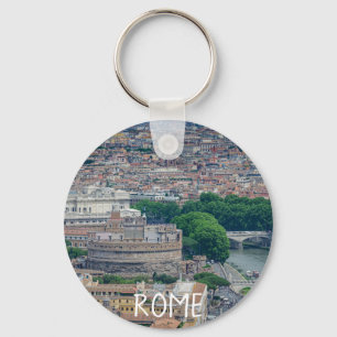 View of Rome historic city center from above Key Ring