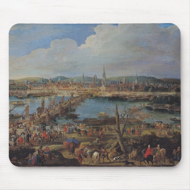 View of Rouen from Saint-Sever, c.1715-20 Mouse Mat (Front)