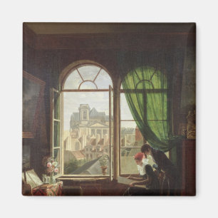 View of Saint-Eustache Church Magnet