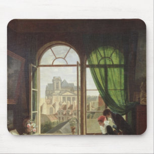 View of Saint-Eustache Church Mouse Mat