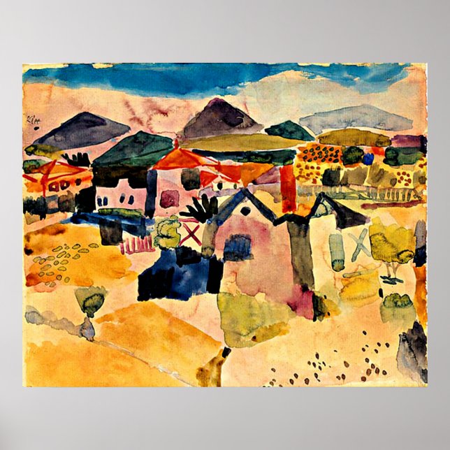 View of Saint Germain, Paul Klee, Poster (Front)