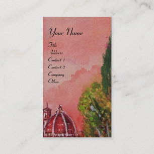 VIEW OF SAINT MARY OF FLOWER / FLORENCE IN SUNSET BUSINESS CARD