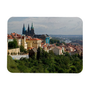 View of Saint Vitus's Cathedral, Prague, Czech Magnet