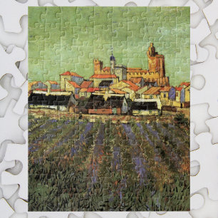 View of Saintes Maries by Vincent van Gogh Jigsaw Puzzle