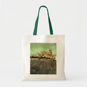 View of Saintes Maries by Vincent van Gogh Tote Bag