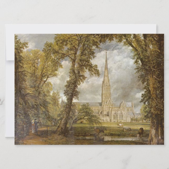 View of Salisbury Cathedral (by John Constable) Card (Front)