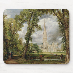 View of Salisbury Cathedral from the Bishop's Grou Mouse Mat