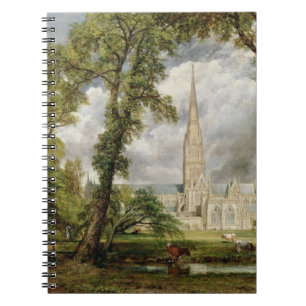 View of Salisbury Cathedral from the Bishop's Grou Notebook