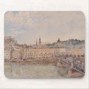 View of Salzburg (by Rudolf von Alt) Mouse Mat