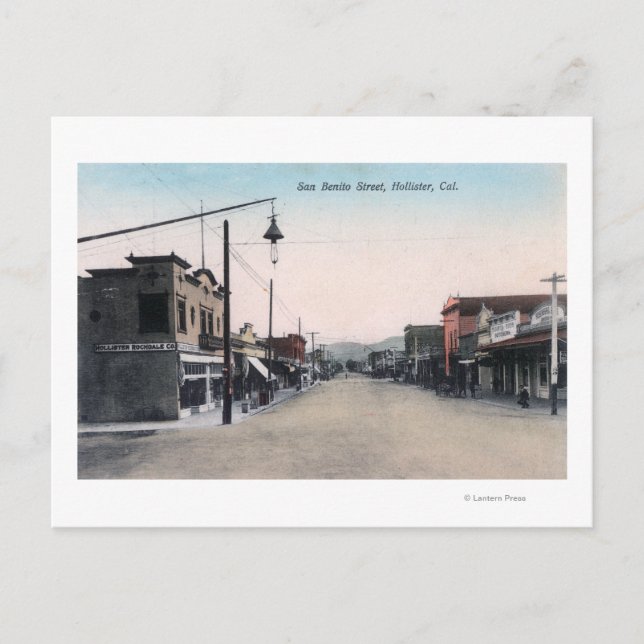 View of San Benito StreetHollister, CA Postcard (Front)
