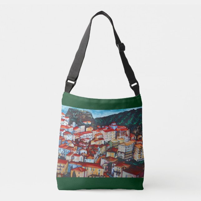 View of San Chirico, Italy Crossbody Bag (Front)