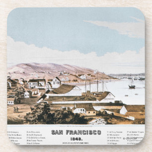 View Of San Francisco, 1849 Coaster