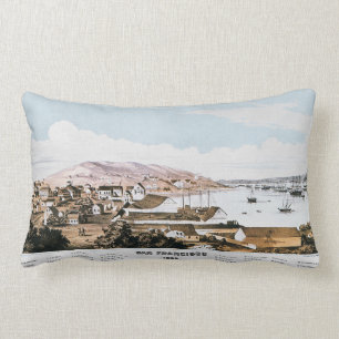 View Of San Francisco, 1849 Lumbar Cushion