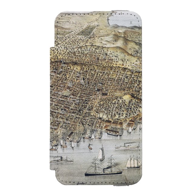 View Of San Francisco, 1878 Incipio iPhone Wallet Case (Folio Front)