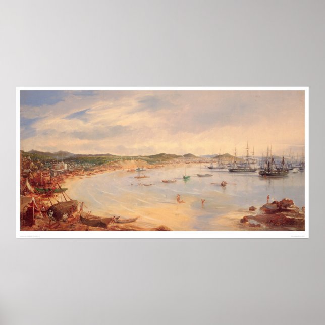 View of San Francisco, California Harbour (0575A) Poster (Front)