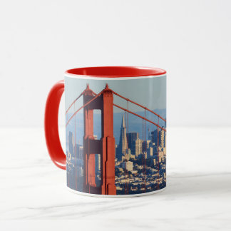 View of San Francisco Through Golden Gate Bridge Mug
